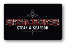 Starks steakhouse logo over black background